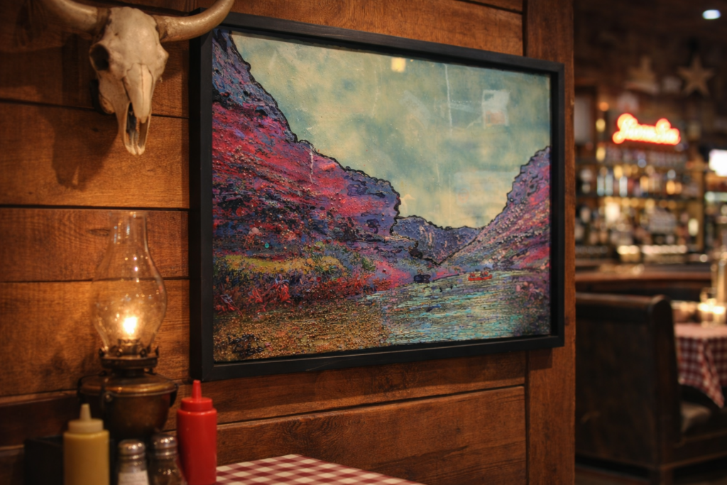 The River Between Painted Walls
